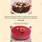 Birthday cakes menu