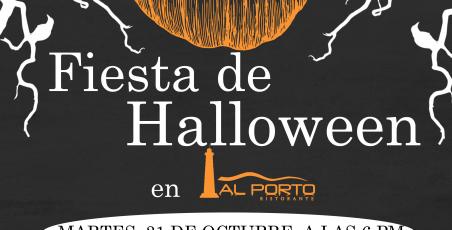 Fiesta de Halloween en restaurante Al Porto!