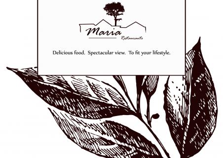 New menu of the Maria restaurant