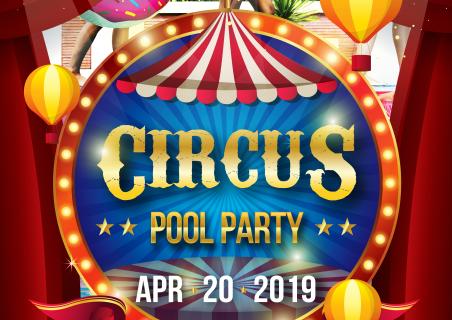Circus Pool Party at Restaurant Maria