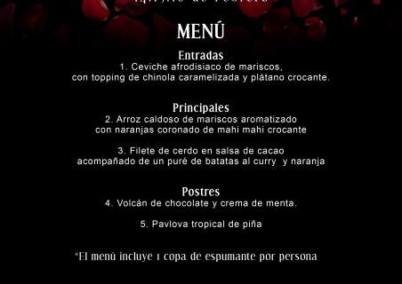 Celebre el Día de San Valentín en nuestro restaurante María